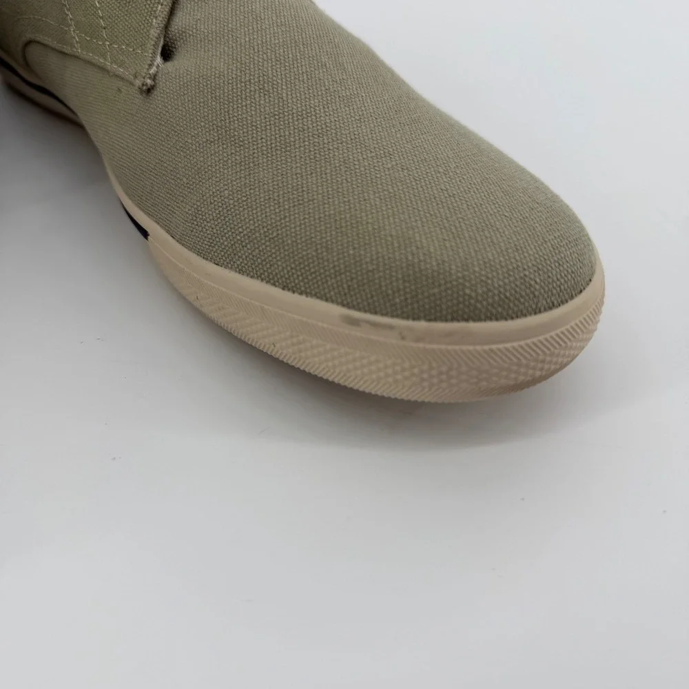 Tommy Bahama Chukka Men 11 Khaki Calderon TB7S00060 Canvas Leather Mid Top Boot
